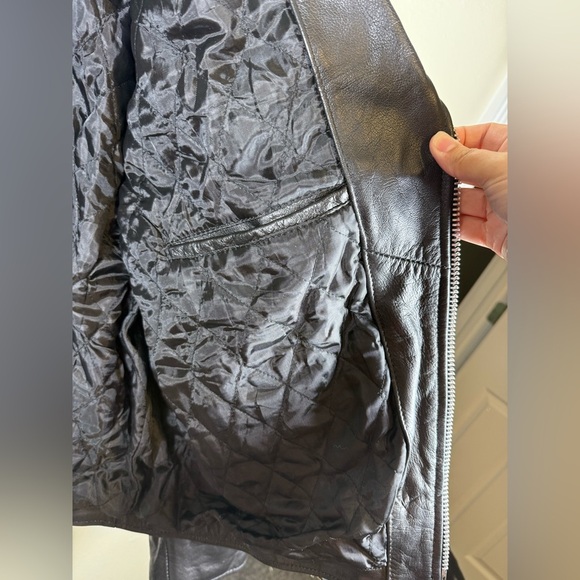 X Element Men’s Motorcycle Jacket Retro Leather Heavy! XL (58) Black - Picture 7 of 10